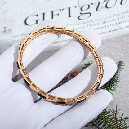 [LORA]SERPENTI BRACELET PINK GOLD ONYX