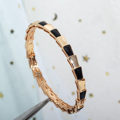[LORA]SERPENTI BRACELET PINK GOLD ONYX