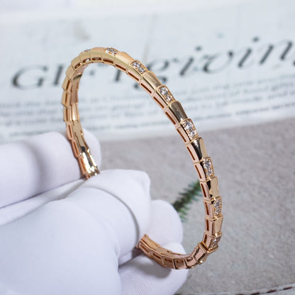 [LORA]SERPENTI SMALL BRACELET PINK GOLD DIAMOND