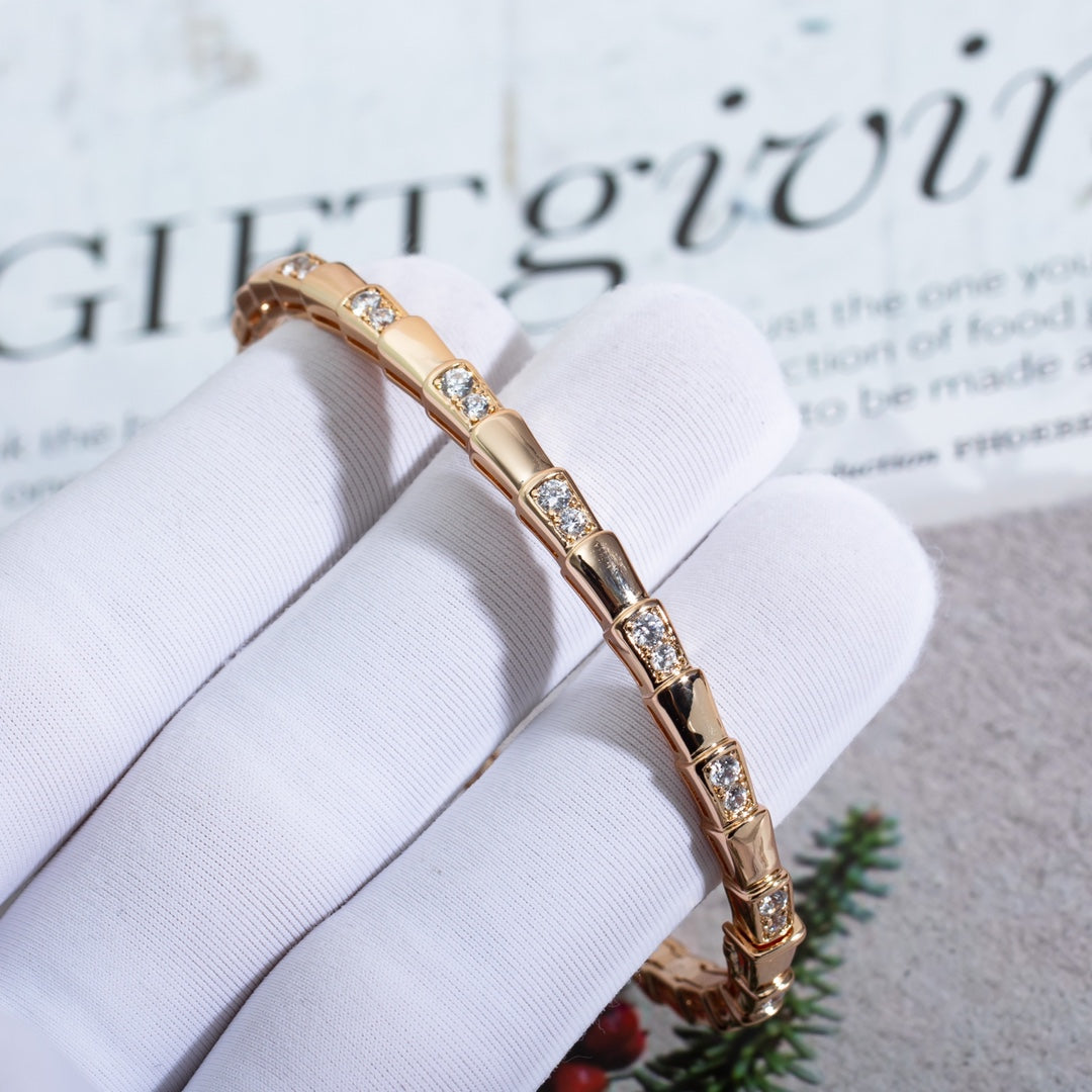 [LORA]SERPENTI BRACELET PINK GOLD DIAMOND