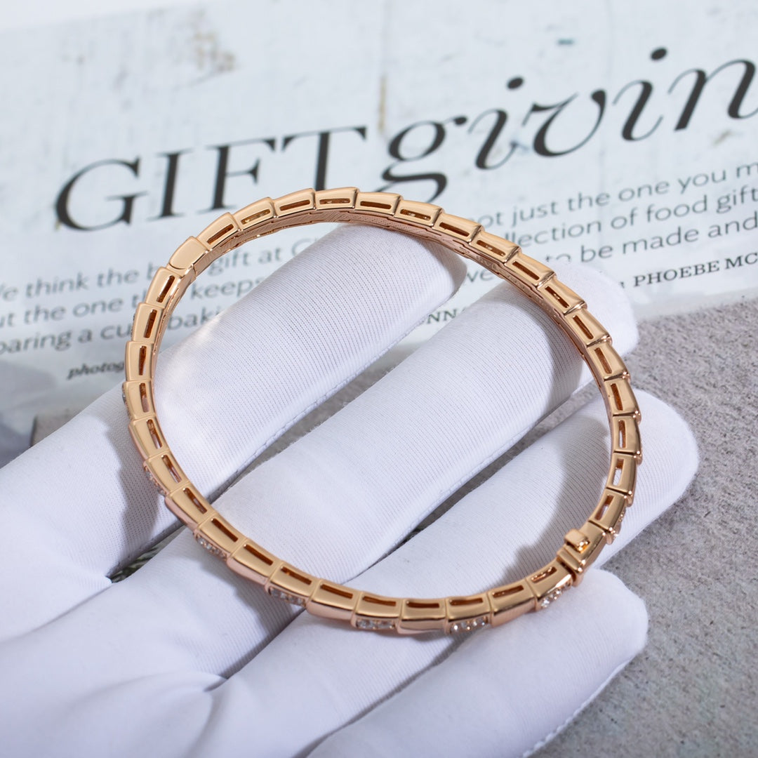 [LORA]SERPENTI BRACELET PINK GOLD DIAMOND