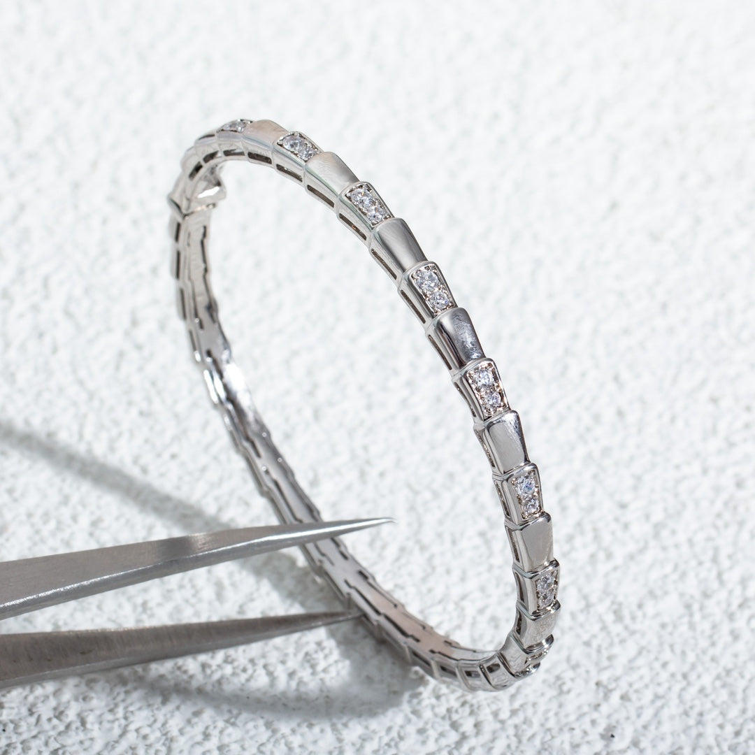 [LORA]SERPENTI BRACELET SILVER DIAMOND
