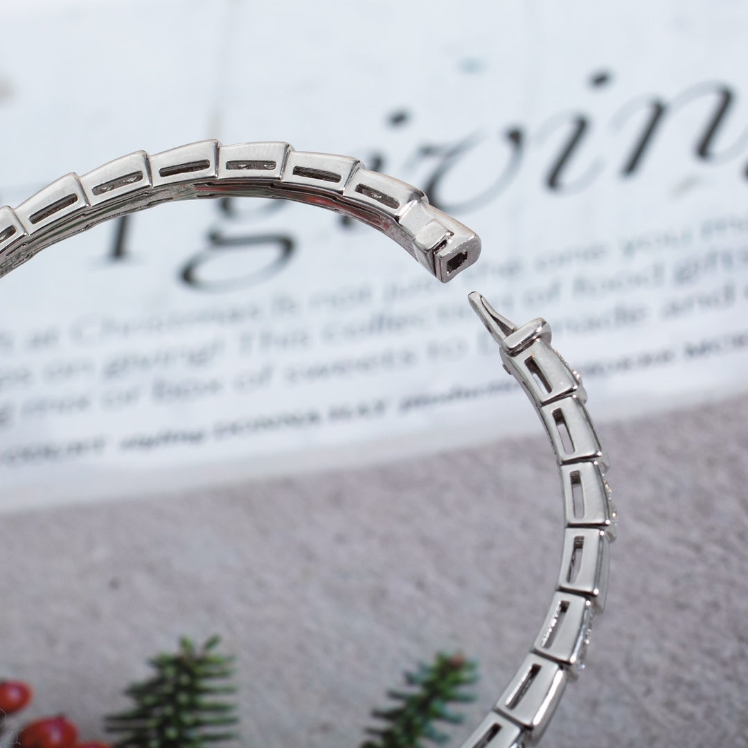 [LORA]SERPENTI BRACELET SILVER DIAMOND