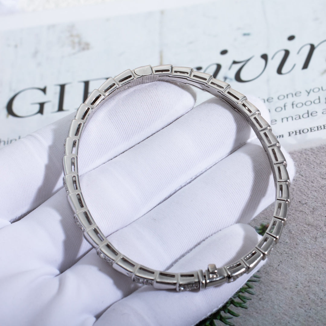 [LORA]SERPENTI BRACELET SILVER DIAMOND