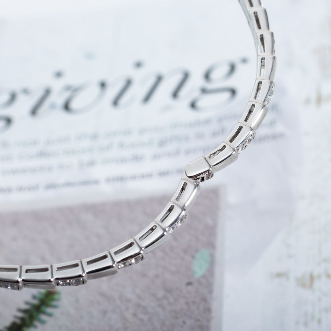 [LORA]SERPENTI BRACELET SILVER DIAMOND
