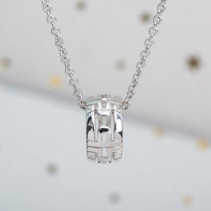 [LORA]PARENTESI NECKLACE SILVER