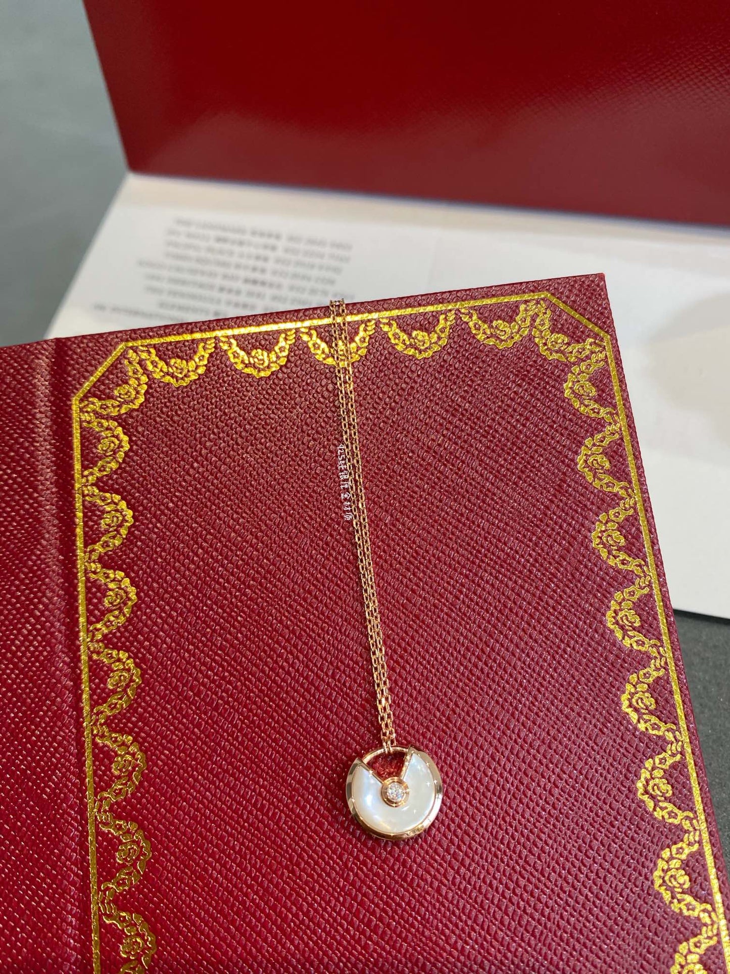 [LORA]AMULETTE ROSE GOLD MOP NECKLACE