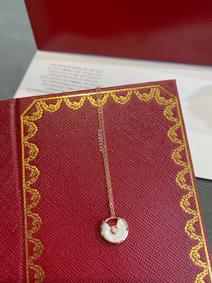 [LORA]AMULETTE ROSE GOLD MOP NECKLACE