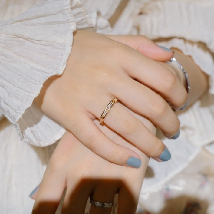 [LORA]LOVE RING 2.65MM DIAMOND