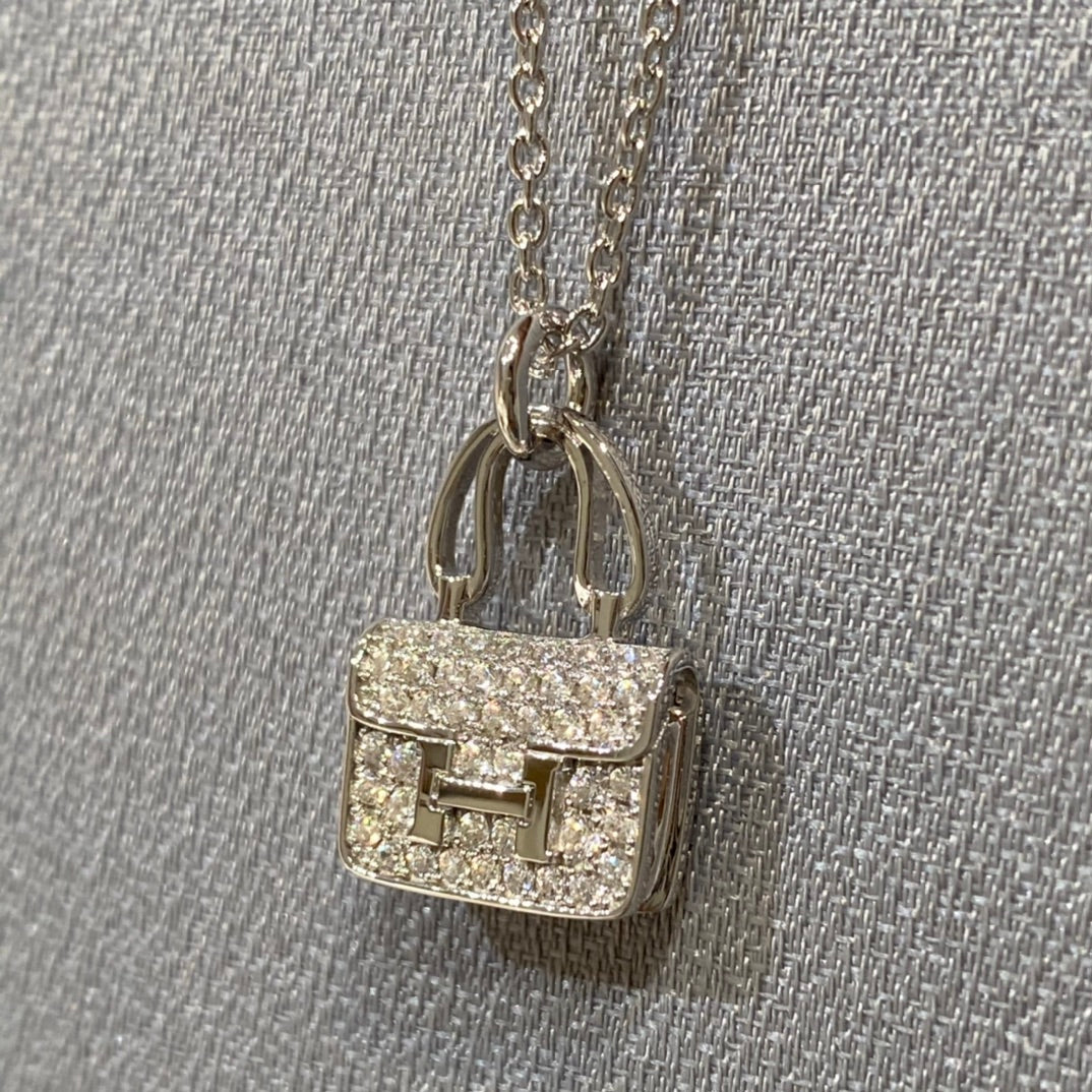 [LORA]CONSTANCE PEDANT DIAMOND NECKLACE