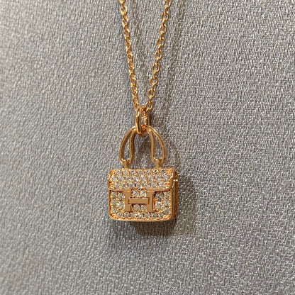 [LORA]CONSTANCE PEDANT DIAMOND NECKLACE