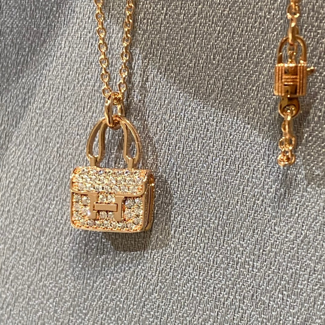 [LORA]CONSTANCE PEDANT DIAMOND NECKLACE