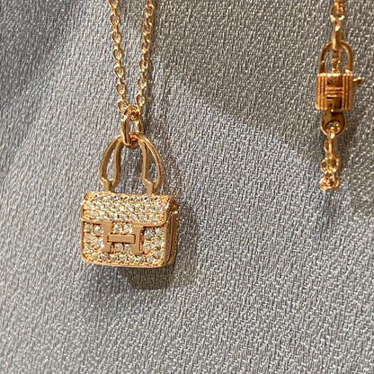 [LORA]CONSTANCE PEDANT DIAMOND NECKLACE