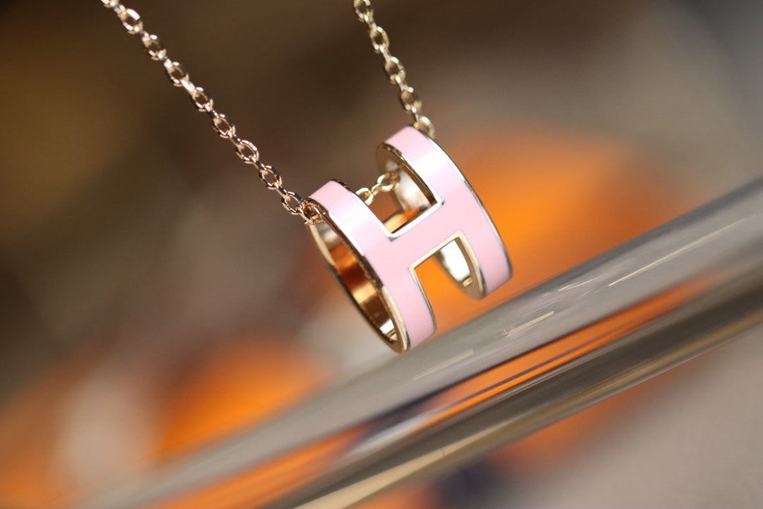[LORA]POP H PEDANT PINK GOLD