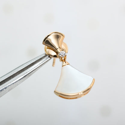 [LORA]DREAM MOP PINK GOLD EARRINGS