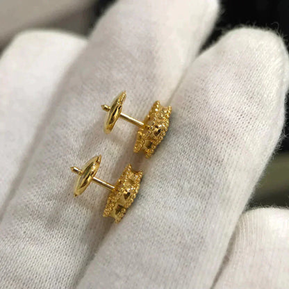 [LORA]CLOVER MINI 9.5MM MALACHITE  EARRINGS
