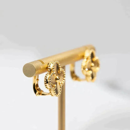 [LORA]CLOVER MEDIUM 1 MOTIFS LASER EARRINGS