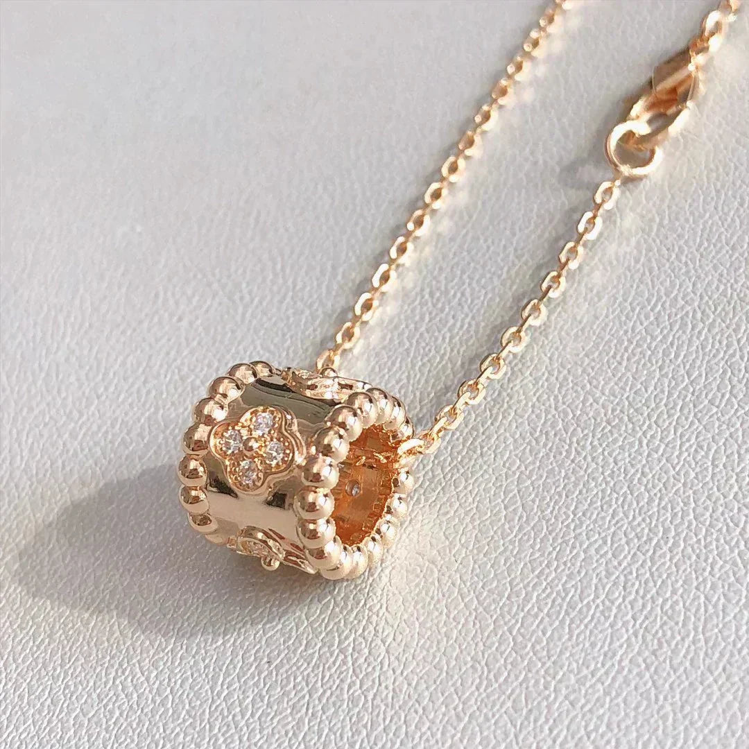 [Lora]PERLEE PEDANT NECKLACE GOLD / ROSE GOLD