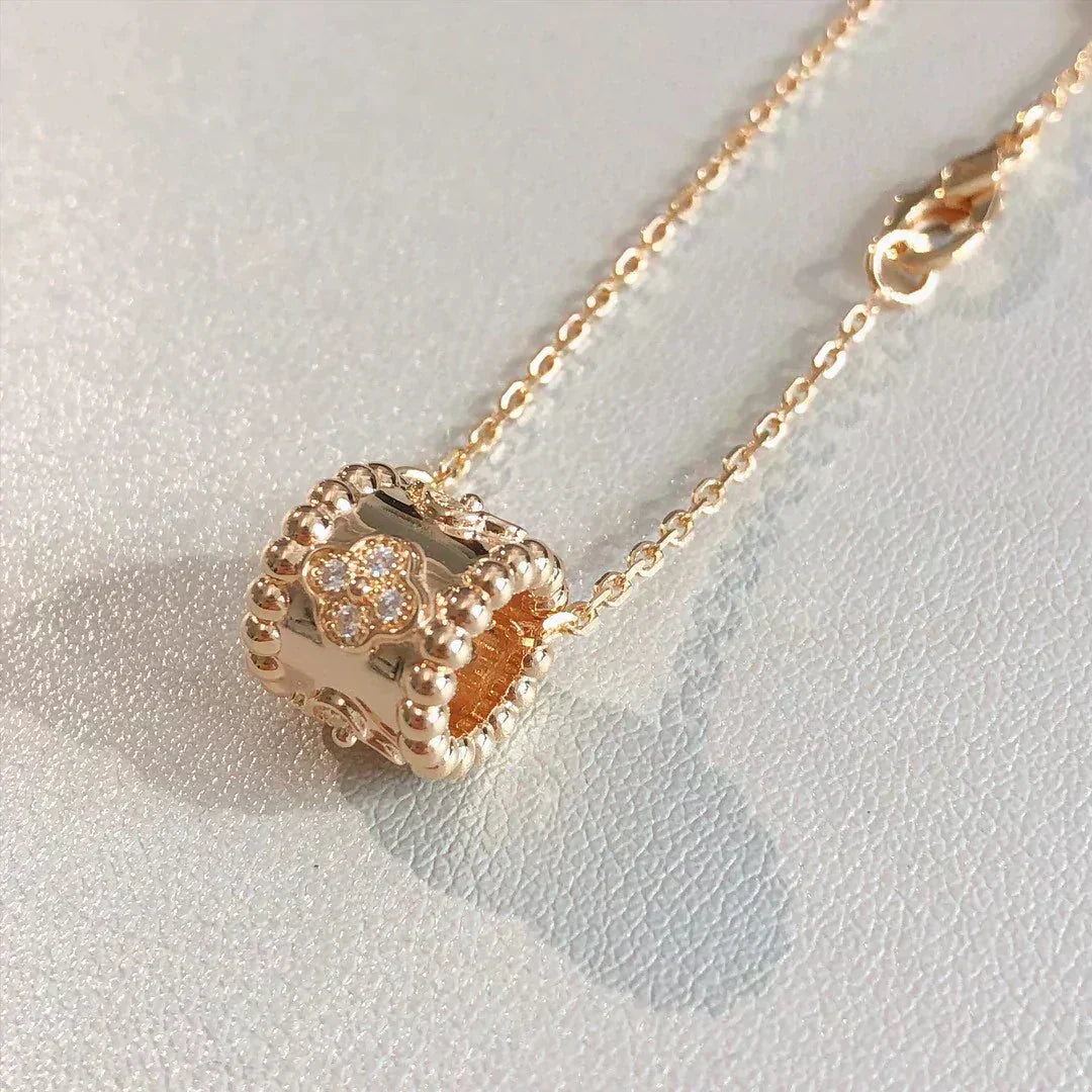 [Lora]PERLEE PEDANT NECKLACE GOLD / ROSE GOLD