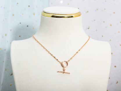 [LORA]ECHAPPEE NECKLACE PINK GOLD