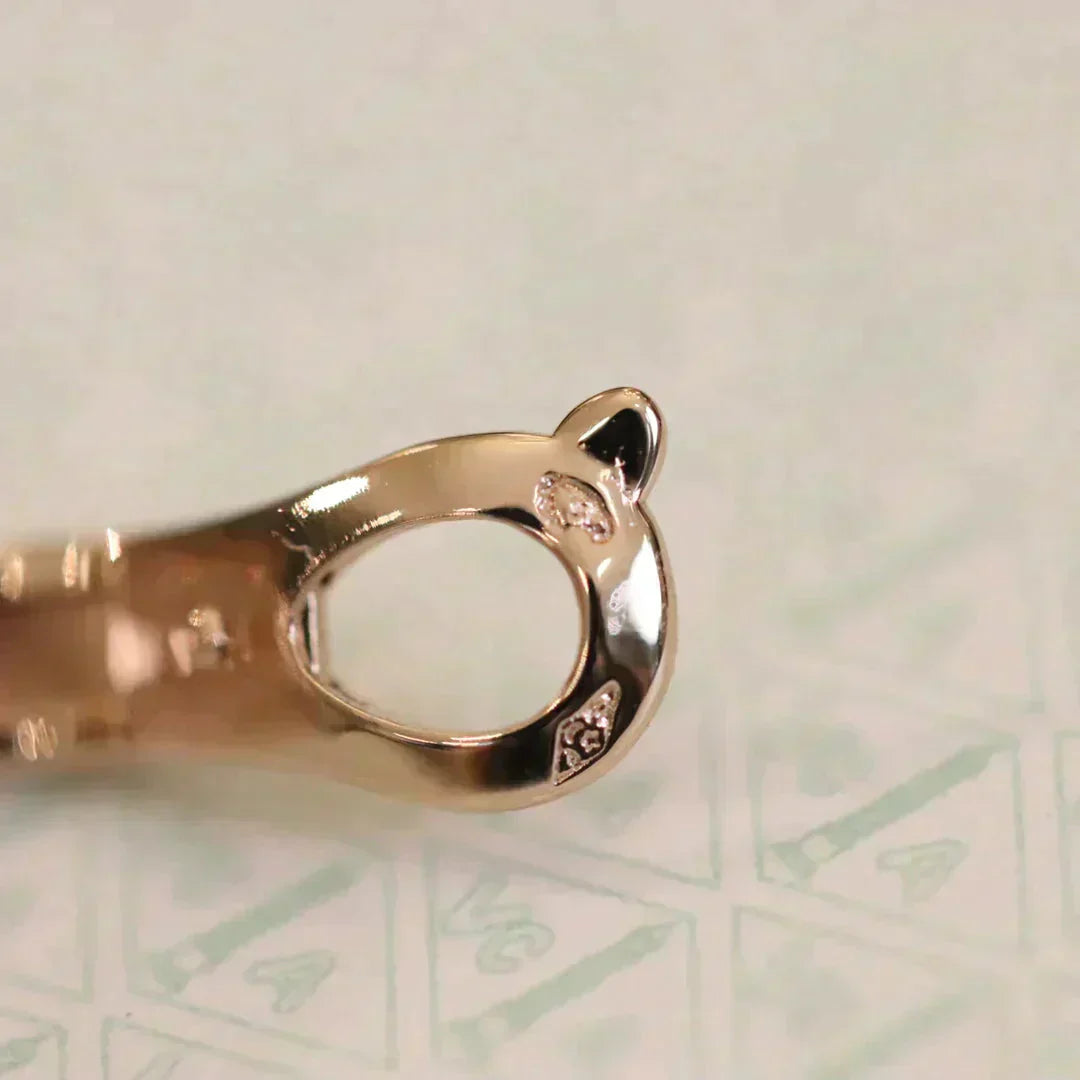 [LORA]CLOVER MEDIUM 1 MOTIFS FUll DIAMOND EARRINGS