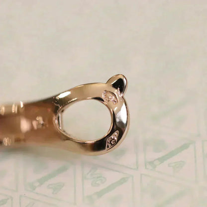 [LORA]CLOVER MEDIUM 1 MOTIFS FUll DIAMOND EARRINGS