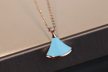 [LORA]DREAM NECKLACE TURQUOISE PINK GOLD