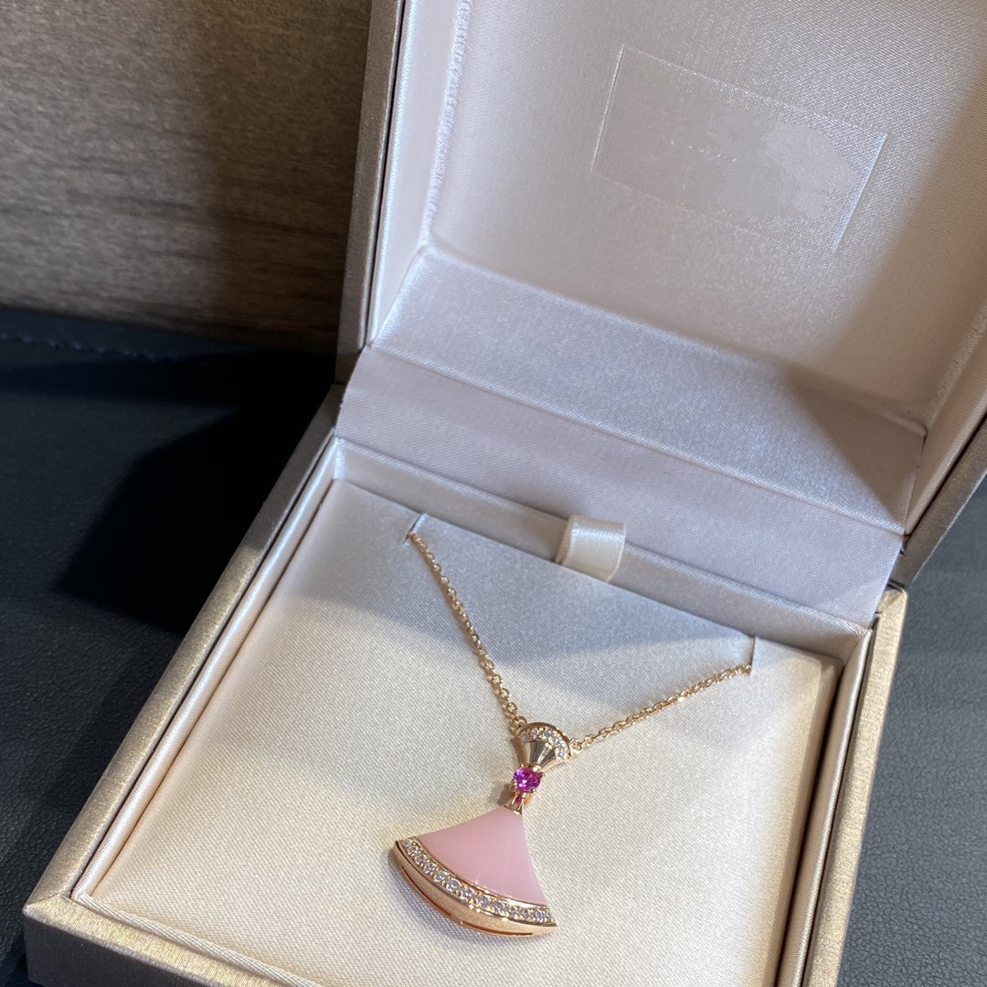 [LORA]DREAM NECKLACE PINK OPAL
