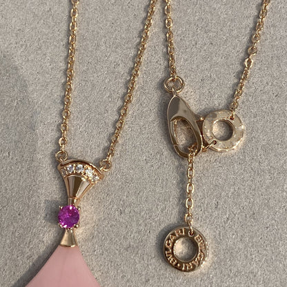 [LORA]DREAM NECKLACE PINK OPAL