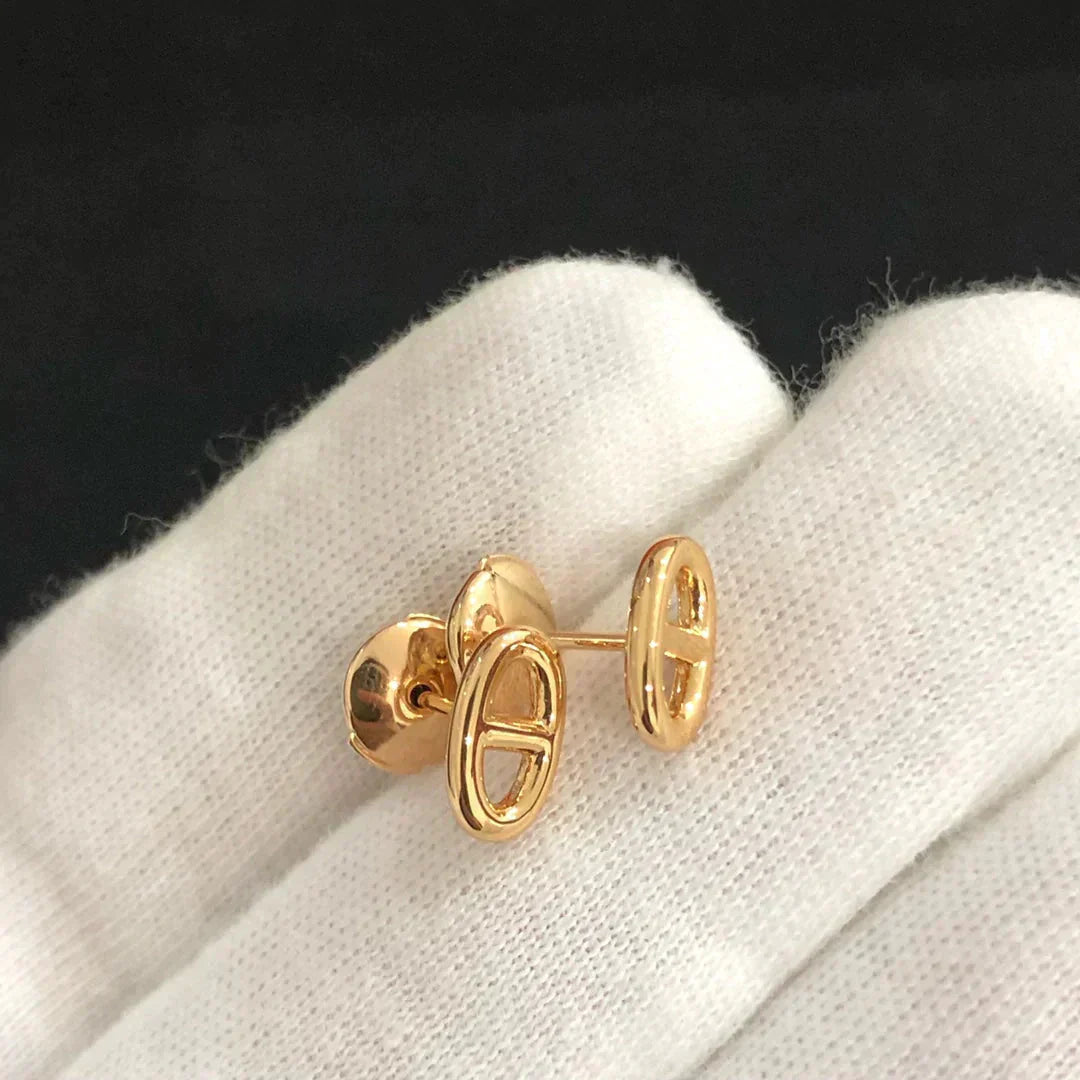 [LORA]CHAINE SMALL EARRINGS GOLD AND SILVER