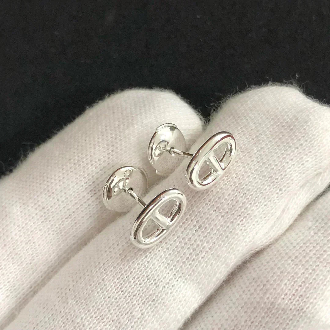 [LORA]CHAINE SMALL EARRINGS GOLD AND SILVER