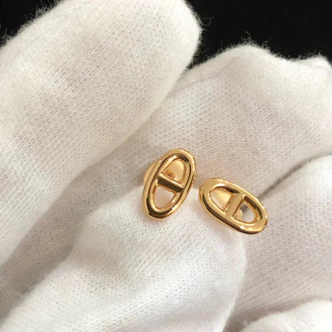 [LORA]CHAINE SMALL EARRINGS GOLD AND SILVER