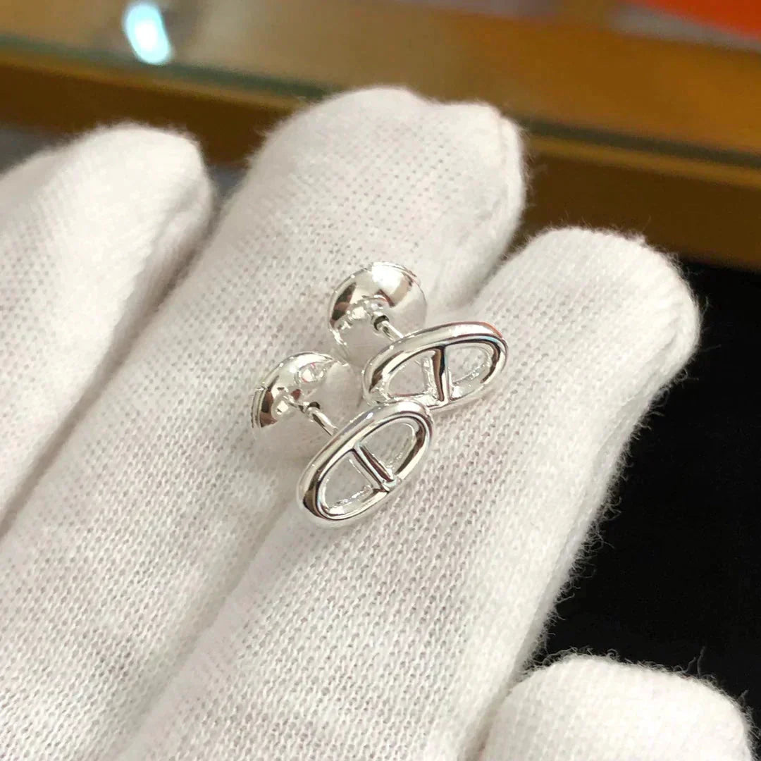 [LORA]CHAINE SMALL EARRINGS GOLD AND SILVER