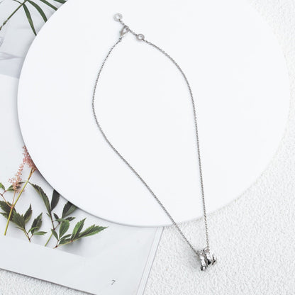 [LORA]SERPENTI SILVER NECKLACE DIAMOND