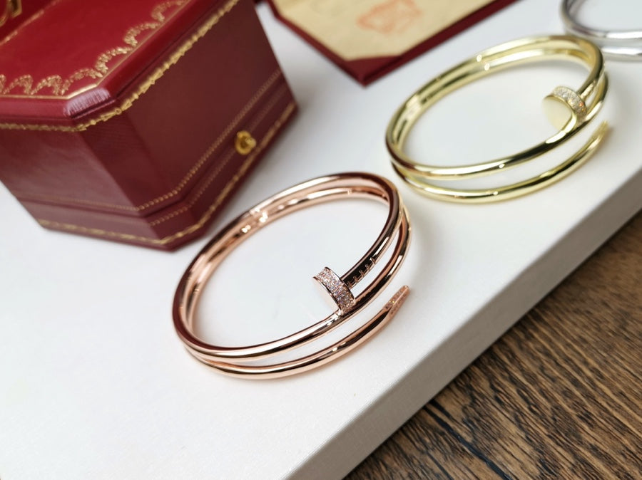 [LORA]JUSTE BRACELET 3.5MM DOUBLE ROW DIAMOND