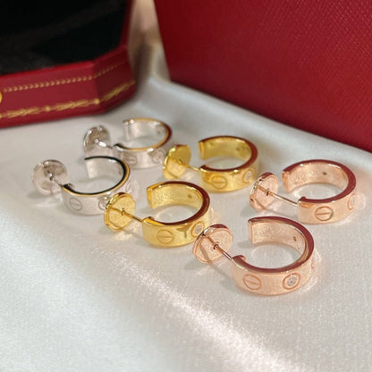 [LORA]LOVE EARRINGS 5.7MM 2 DIAMONDS