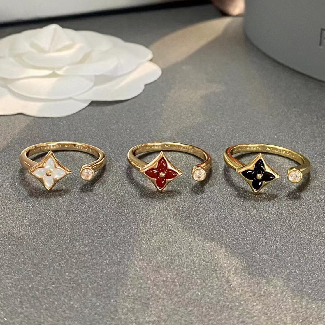 [LORA]STAR 1 DIAMOND OPEN RING