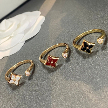 [LORA]STAR 1 DIAMOND OPEN RING