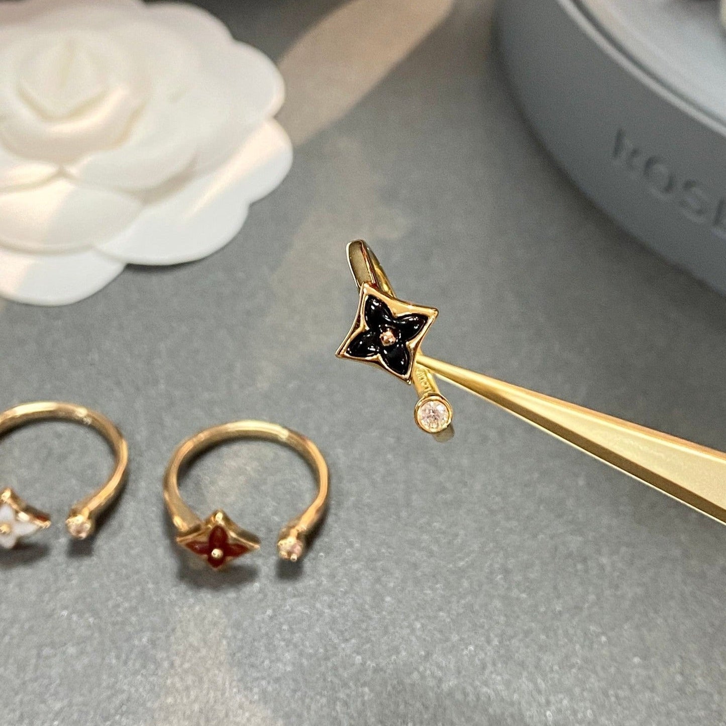 [LORA]STAR 1 DIAMOND OPEN RING