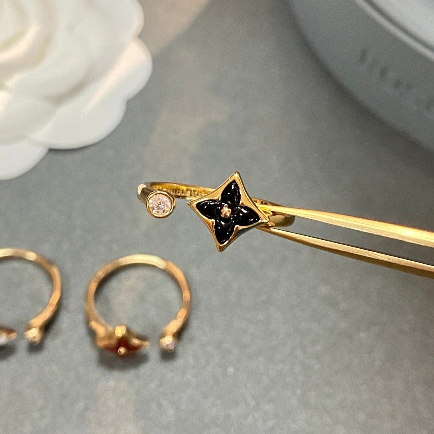 [LORA]STAR 1 DIAMOND OPEN RING