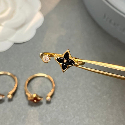 [LORA]STAR 1 DIAMOND OPEN RING