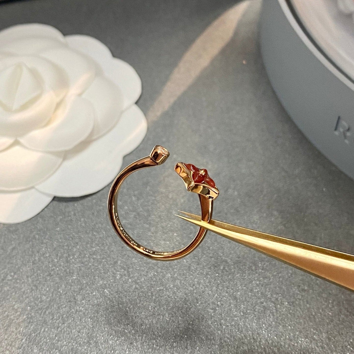 [LORA]STAR 1 DIAMOND OPEN RING