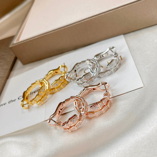 [LORA]SERPENTI EARRINGS DIAMOND