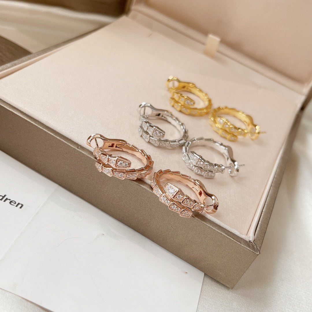 [LORA]SERPENTI EARRINGS DIAMOND