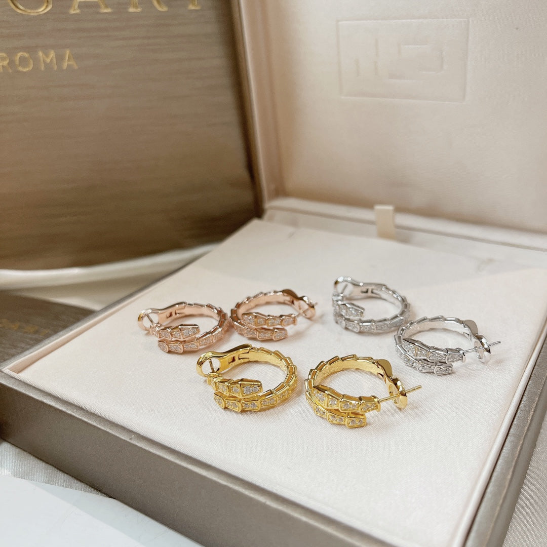 [LORA]SERPENTI EARRINGS DIAMOND
