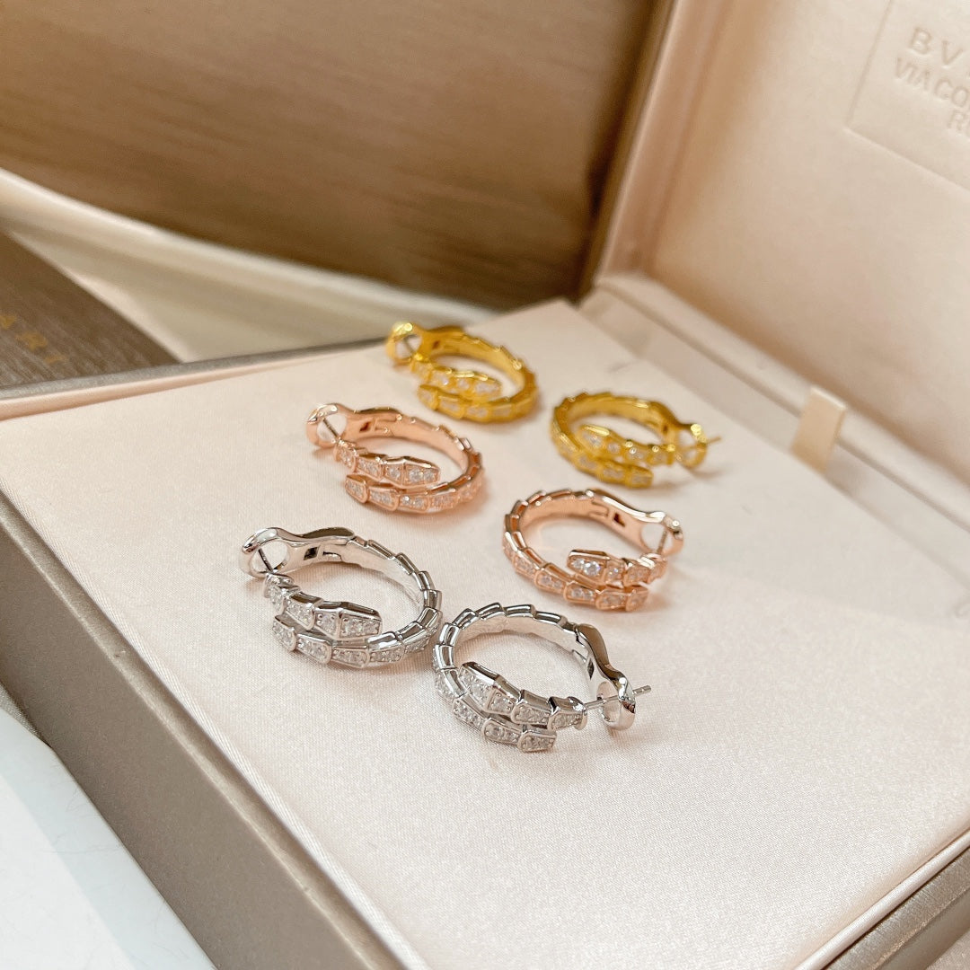 [LORA]SERPENTI EARRINGS DIAMOND