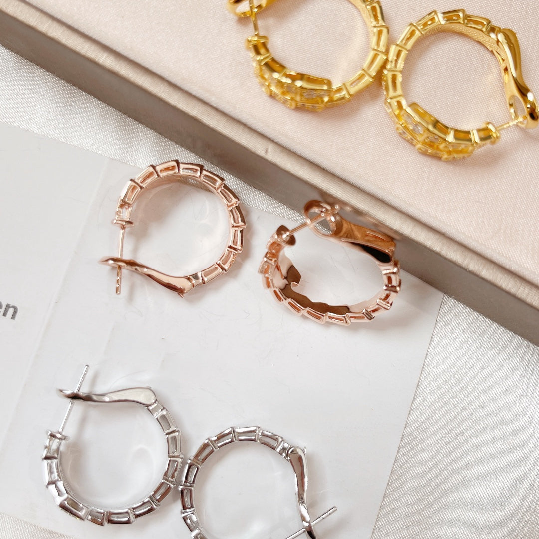[LORA]SERPENTI EARRINGS DIAMOND
