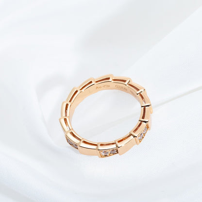 [LORA]SERPENTI RING PINK GOLD  3MM