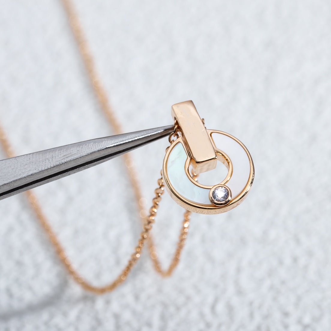 [LORA]GARI NECKLACE PINK GOLD MOP