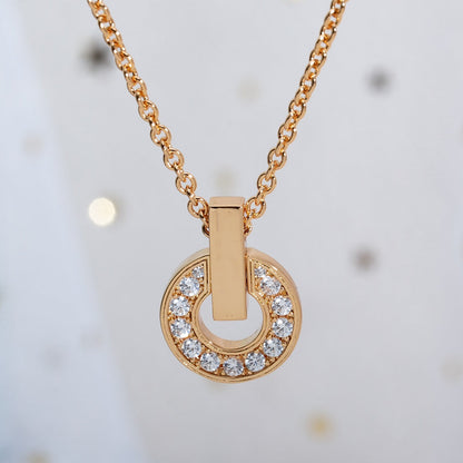 [LORA]GARI NECKLACE PINK GOLD DIAMOND